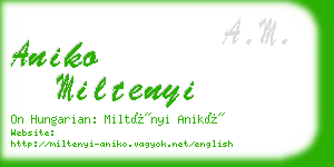 aniko miltenyi business card